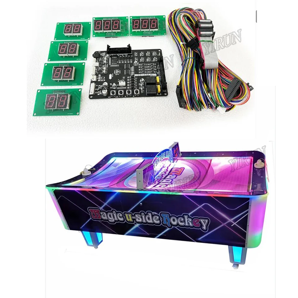 Vysoké vnútorné mince Pusher Ovládané arkádové amusement Control Board Air Balloon Hockey Game Machine PCB vodiče počítať kovový