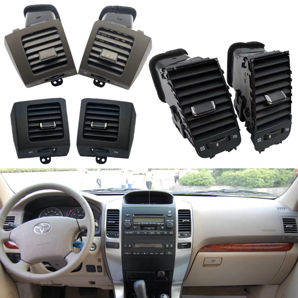 Vystupovací rámec pre klimatizáciu automobilov A/C Vietedlá doska Panel Panel Accessories for Lexus GX470 2003-2009 pre Toyota Land Cruiser Prado 120