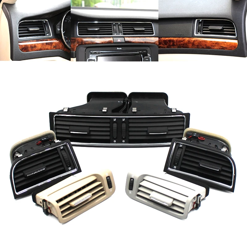 Vystupovanie klimatizácie automobilov pre klimatizáciu pre roky 2008-2015 SKODA Superb 3T0820951, 3T0819701, 3T0819702