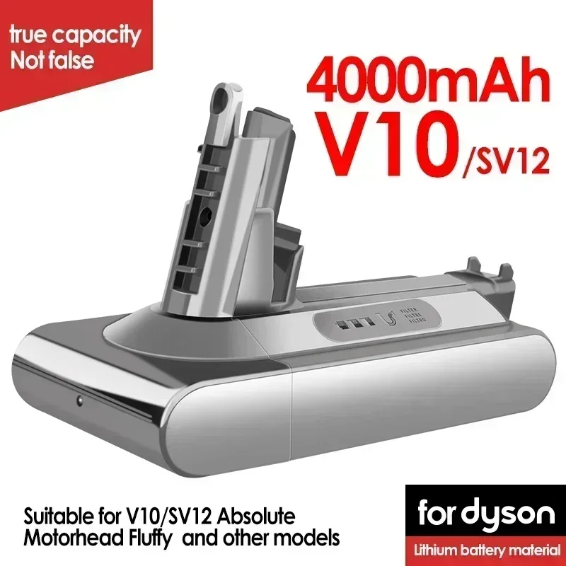Vysávač Dyson V8 V7 VACUUM BATÉRA SV10 5000MAH 21,6 V Plné/nadýchané/chránenie na čistenie zvierat a 4,0 mAh výmena li-iónovej batérie