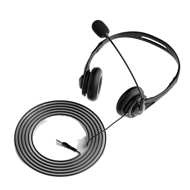 Vyšetrenie náhlavnej súpravy káblové headset Operátor podnikového operátora Špeciálny počítačový sluch Multifunkcia slúchadla-A38R