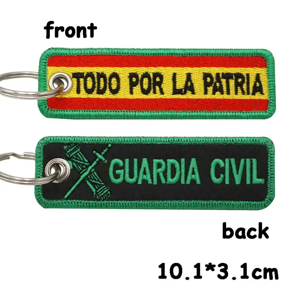 Vyšívací funkčný kľúčový kľúč pre Španielsku Guardia Civil Y3-23