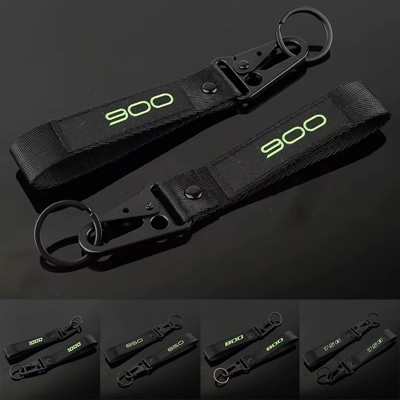 Vyšívanie Moto Keyring Fit for Kawasaki Z 900 1000 Z650 Z800 Z900 Z1000 Z900RS Z1000SX Scrambler Keychain Key Ring Držiteľ reťazca kľúča