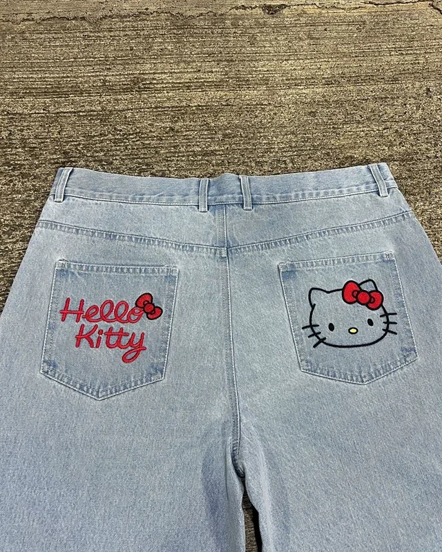 Vyšívané džínsové šortky žien 2024 American Street Oversatile Jeans Harajuku Retro Príležitostné nohavice 2000 Vysoký pás Praje sa