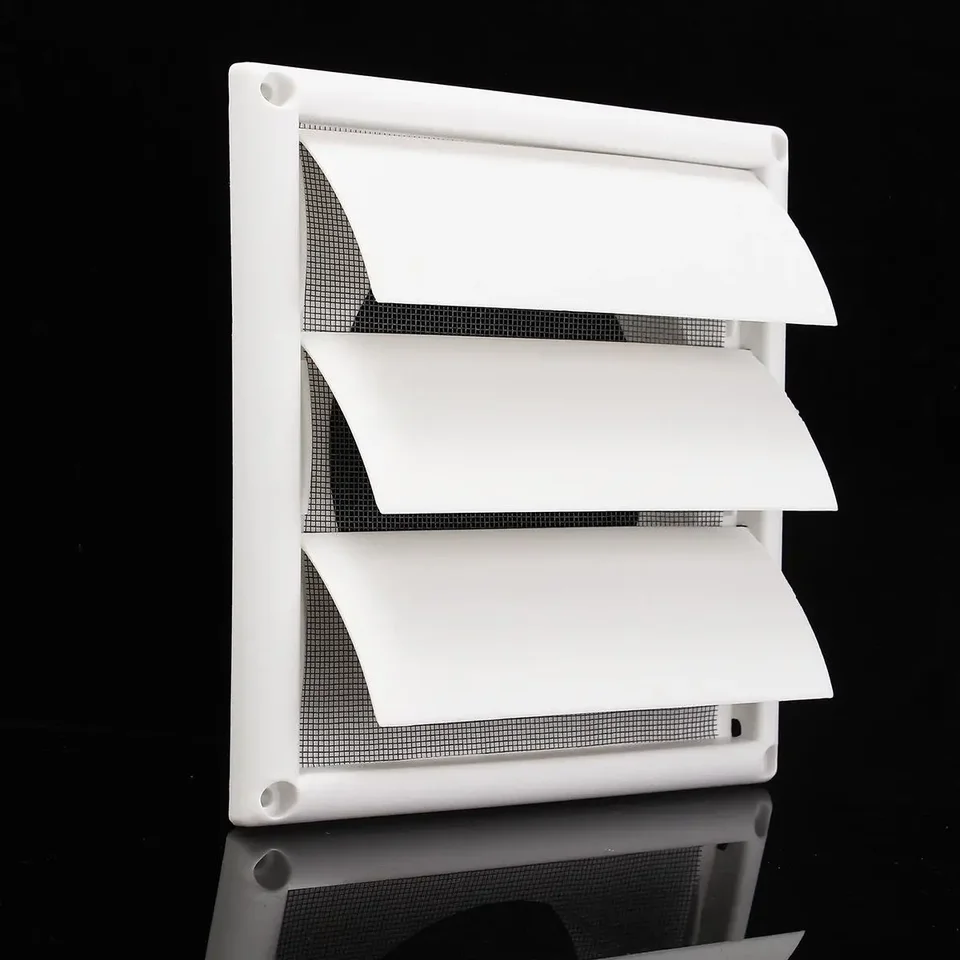 Vzdničný vetranie 200x200x40mm mriežky Ventilácia Plastová biela stena Grily Grily Cooking chladiace vetracie otvory pre kuchynskú kúpeľňu