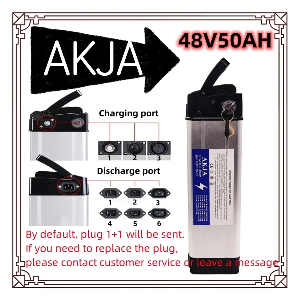 Vzduchová rýchla preprava nová plná kapacita Power 18650 lítiová batéria 48v10AH-50AHBATTERY BAJET VLHA pre strieborné ryby 80-2000W