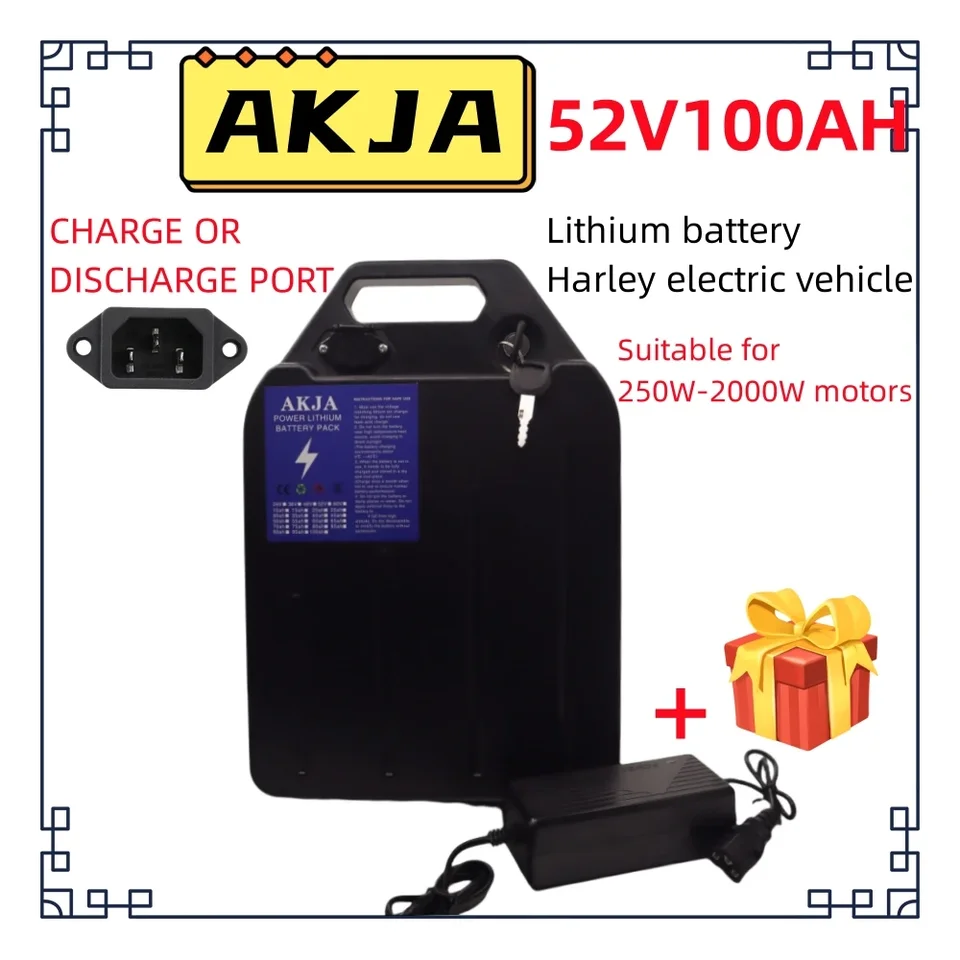 Vzduchová rýchla preprava nová plná kapacita Power 18650 lítiová batéria 52V20AH-100AH ​​lítium batérie vhodné pre 250-2000W