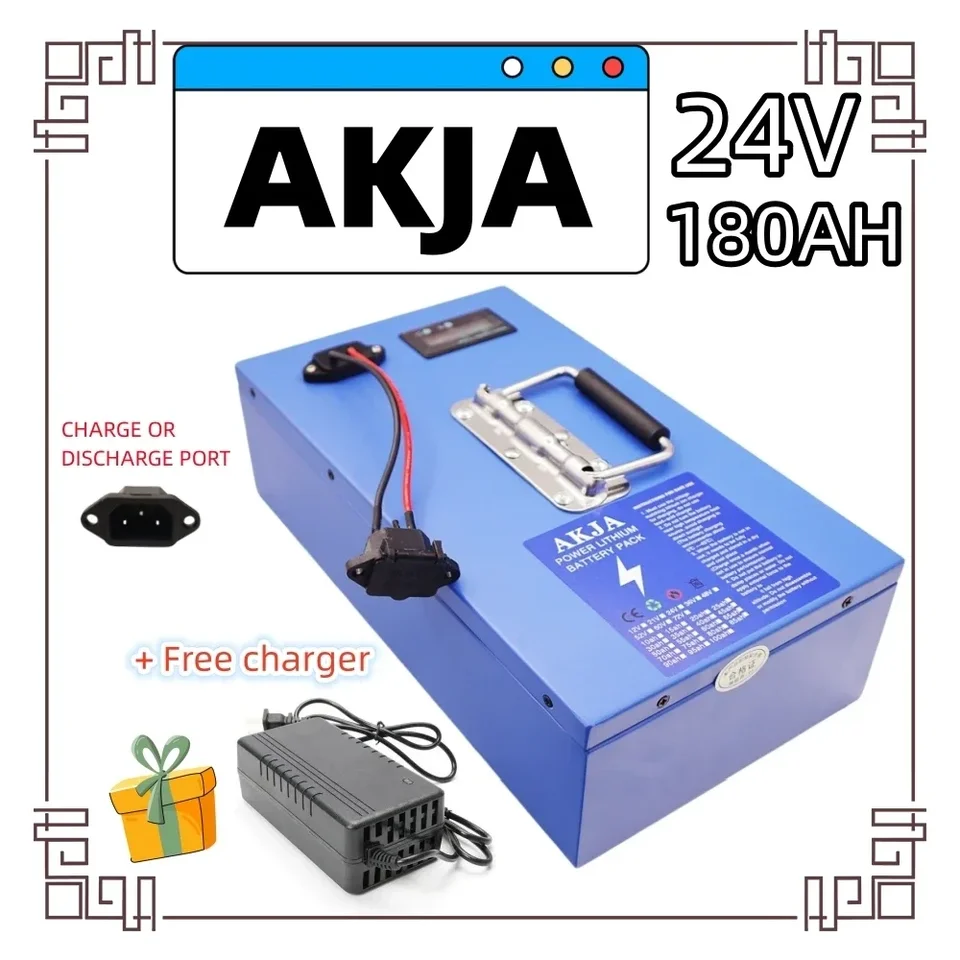 Vzduchová rýchla preprava nová plná kapacita Power 18650 lítiová batéria 24V 10AH-180AH lítium batérie vhodný pre 250-2000W