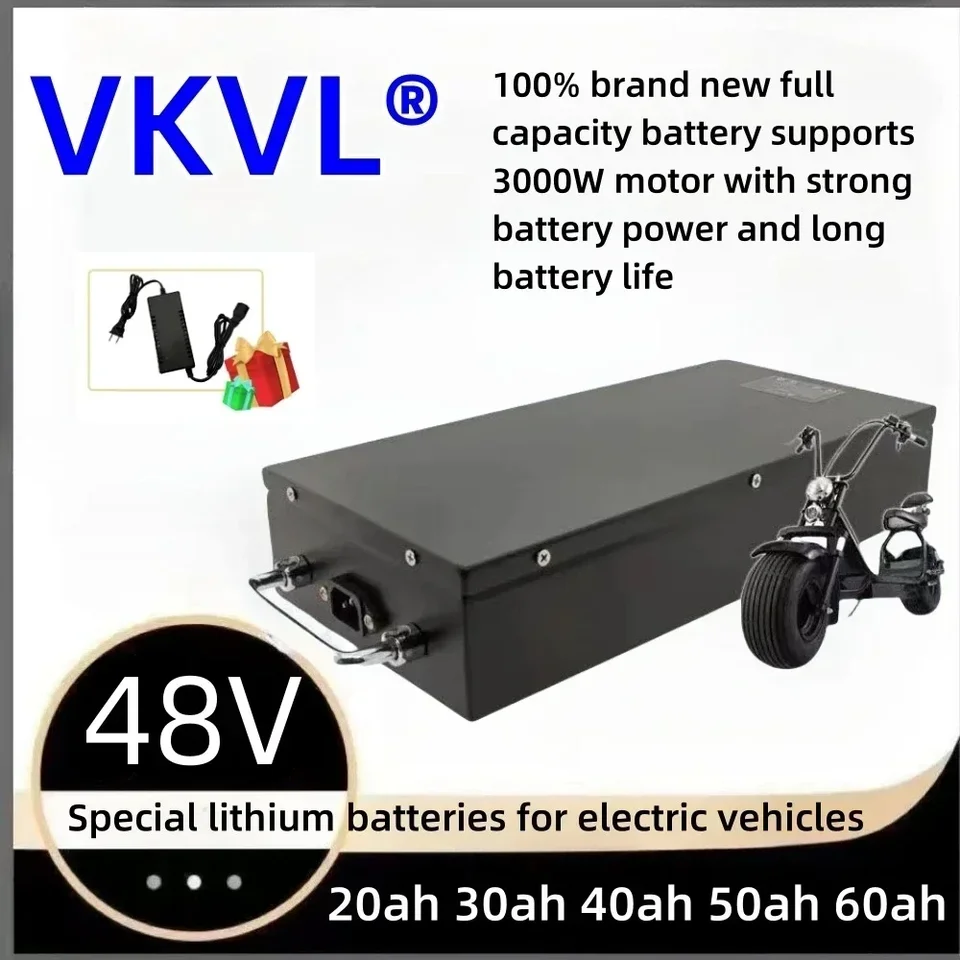 Vzduchová rýchla preprava nová plná kapacita Power 18650 lítiová batéria 48V20AH-100AH ​​lítium batérie vhodné pre 250-2000W