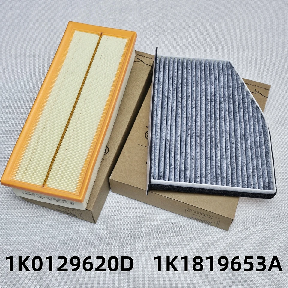 Vzduchový filter 1k0129620d Knižkový filter 1k0819644 pre Audi A3 Q3 2,0 TT sedadlá Altea Octavia 2 Yeti VW Caddy CC Golf 5 Passat B6 B7
