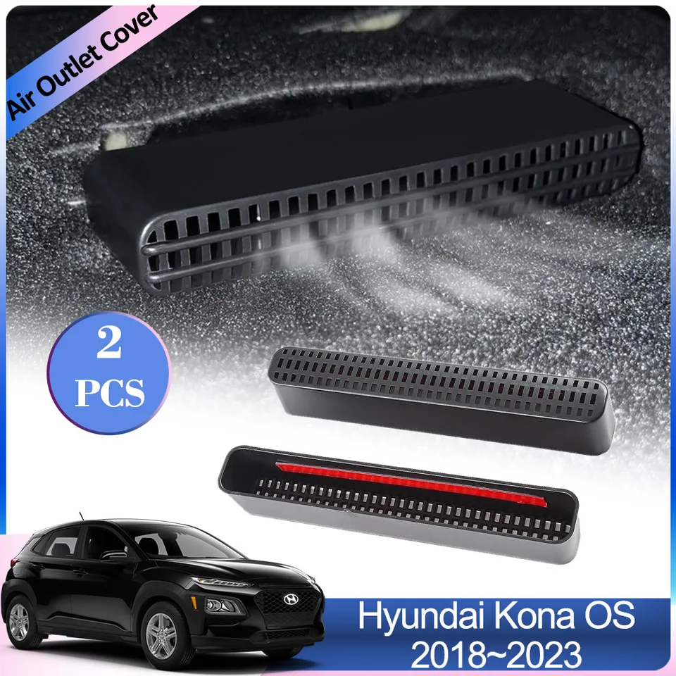 Vzduchový výtok pre Hyundai Kona Kauai OS 2018 ~ 2023 Kondicionér Grille Výfuk pod zadným ventiláciou Vnútorné príslušenstvo