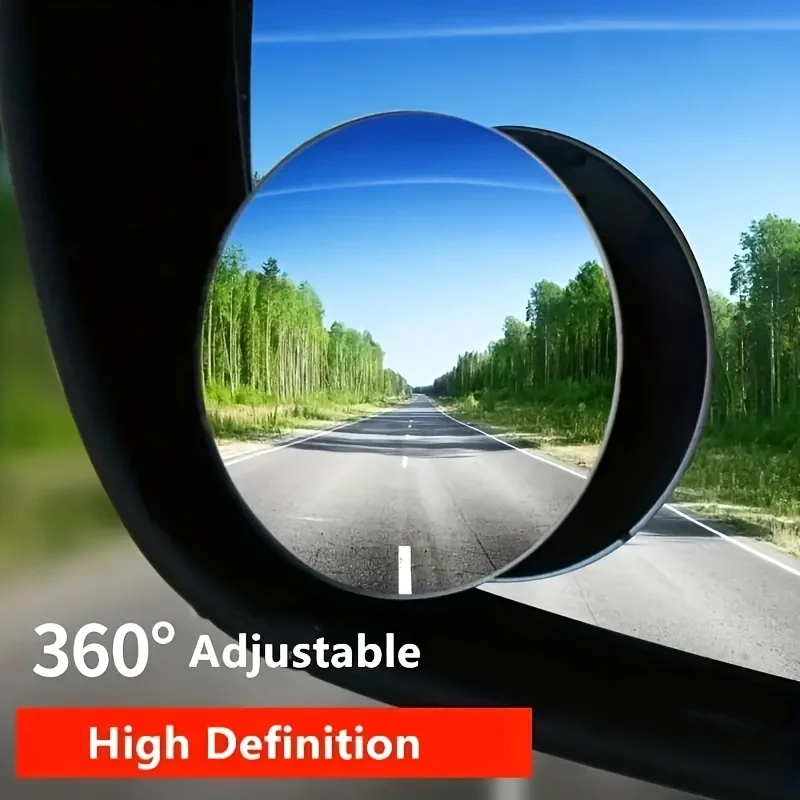 Vzhľad slepého skóre pre auto so širokým uhlom 360 stupňov nastaviteľné malé okrúhle zrkadlo Reverzné pomocné spätné zadné zrkadlo