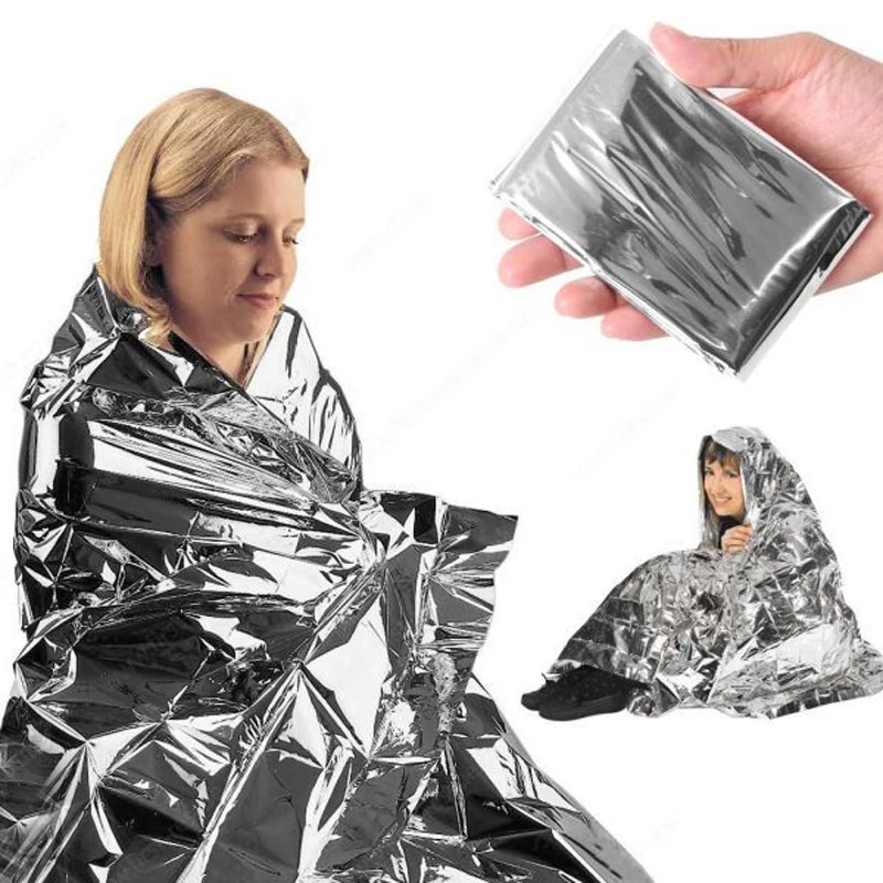 vznikajúca prikrývka Mylar Termal Outdoor Prežije Kit prvá pomoc pri záchrannom vesmírnom fóli