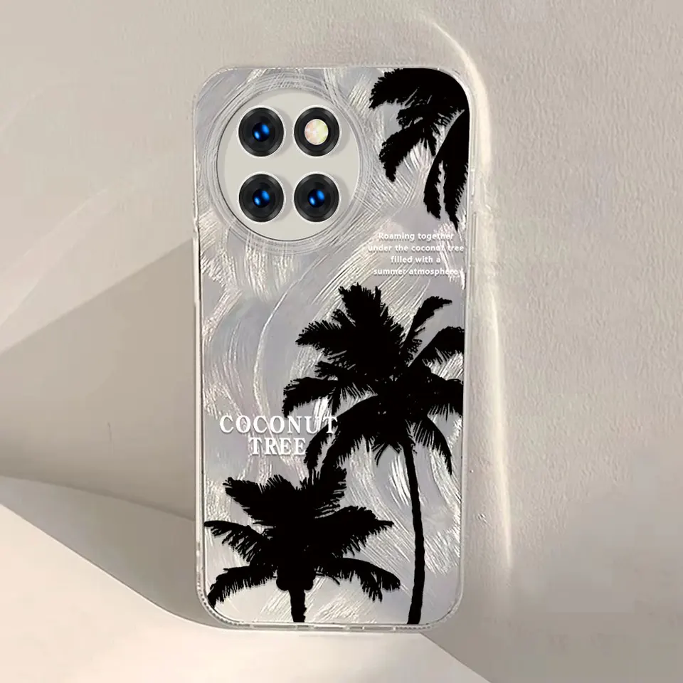 Vzor kokosového stromu IMD puzdro pre infinix x688 x680 x6831 x6836 x6837 cc7 itel S23 P55 Peridný mäkký kryt s mäkkým telefónom Coque