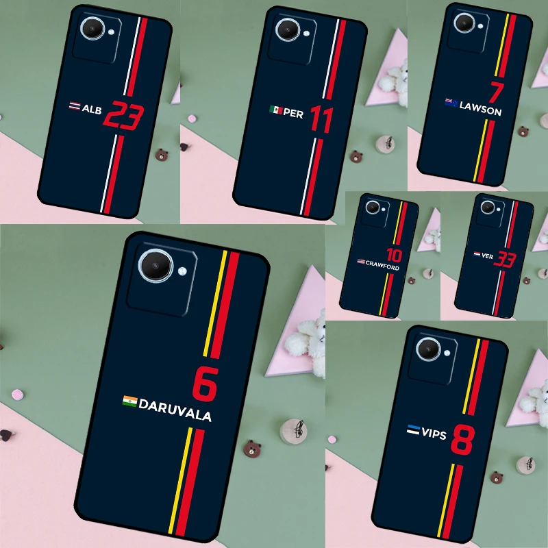 Vzorec 1 f1 číslo pre Realme 9 10 11 Pro Plus GT NEO 5 2T 3T C11 C15 C25S C21Y C30 C31 C33 C35 C53 C55