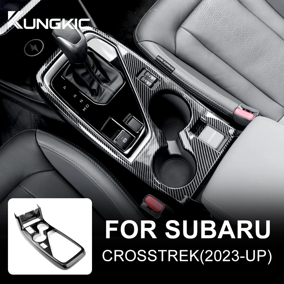 Vzorový štýl uhlíkových vlákien ABS pre Subaru Crosstrek 2024 Impreza 2024 Ovládanie vodného pohára radu prevodovky RHD LHD príslušenstvo