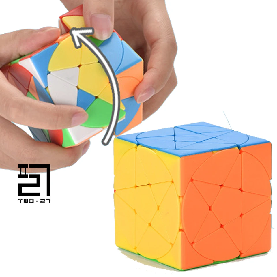 Vzácny mixup 333 Pentagram Cube Pastel Color Ťažká 3x3 Twisted Pentacle Cubic Puzzle pre desaťročných chlapcov 10 rokov Twister Game Game