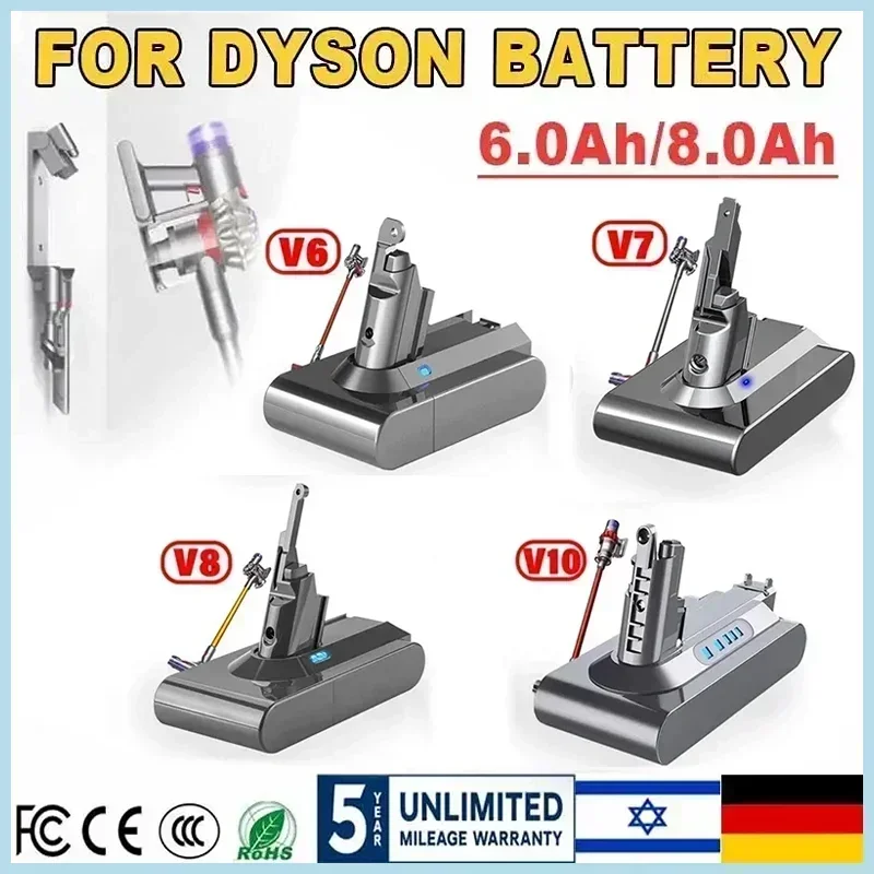 Vákuová batéria pre Dyson V6 V7 V8 V10 V11 Series SV07 SV09 SV10 SV11 SV12 DC61 DC59 DC58 DC58 DC58 DC58 DC58 DC58 DC58 DC58 DC58 DC58 DC58 DC58 DC58 DC58 DC58 DC58 DC58 DC58 DC58 DC58 DC58 DC58 DC58 DC58 DC58 DC58 DC58 DC58 DC58 DC58 DC58 Zvieratá nabíjateľná batéria