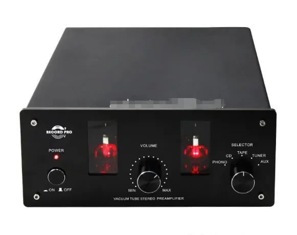 Vákuová trubica predzosilňovača Mini Home Hifi Stereo MM/MC Otočná predzosilňovač s vstupom a výstupom RCA