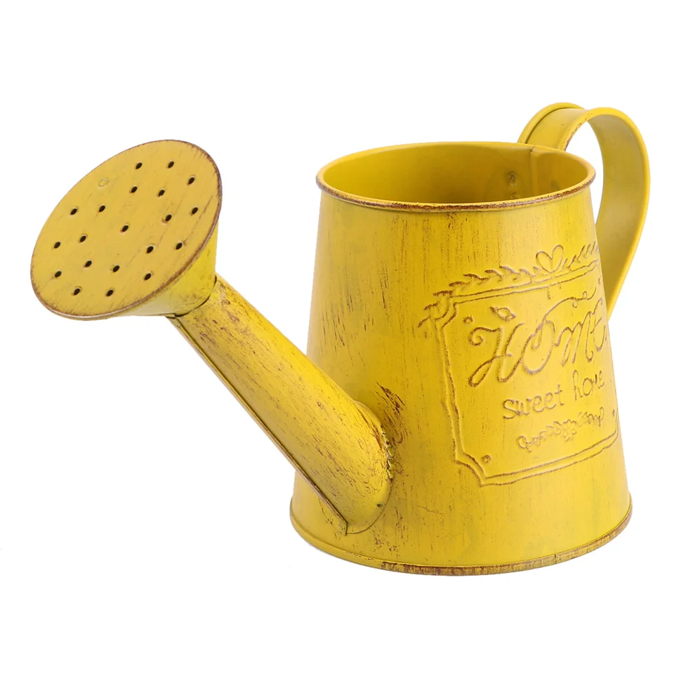Váza kvetinový kov kovový džbán môže rusticko -preplachovač zalievanie francúzsky galvanizovaný ošúchaný elegantný hrniec vintage džbán dekoratívne vázy