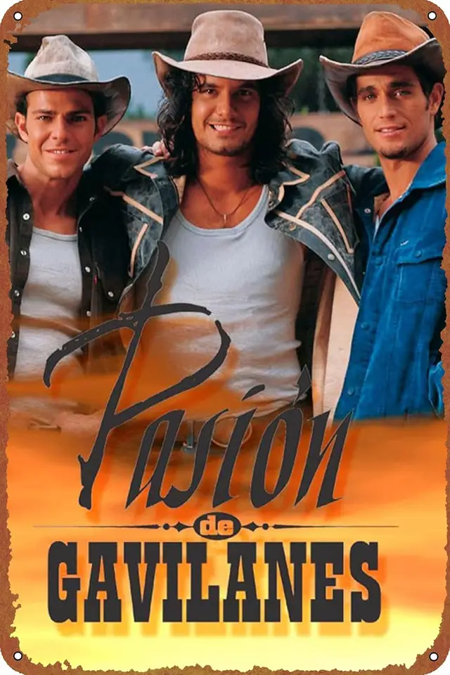 Vášeň Hawks (Pasión de Gavilanes) Tin Sign Retro Metal Movie Plagát Art Wall Home Decor 8x12 palcov