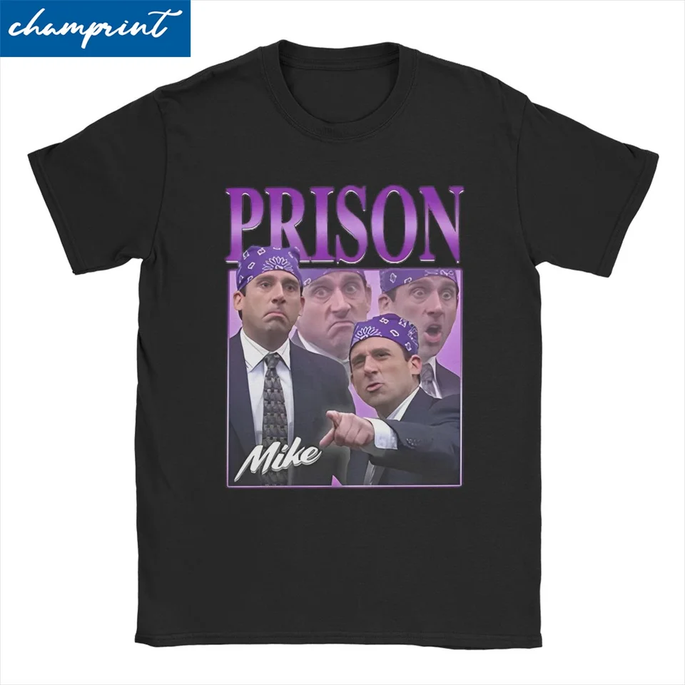 Väzenie Mike Michael Scott TV For Men Dámske tričko Tričko Funny tričko Tričko s krátkym rukávom 100% bavlnené darčekové oblečenie
