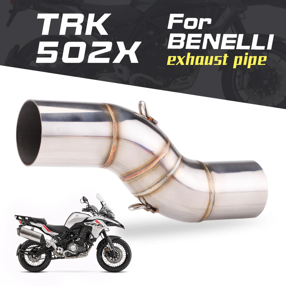 Výfuk motocykla upravený stredne prepojený potrubie Slip Sump-On Sump Rúrky tlmič tlmiča Link Rúrky 51 mm pre Benelli TRK 502x