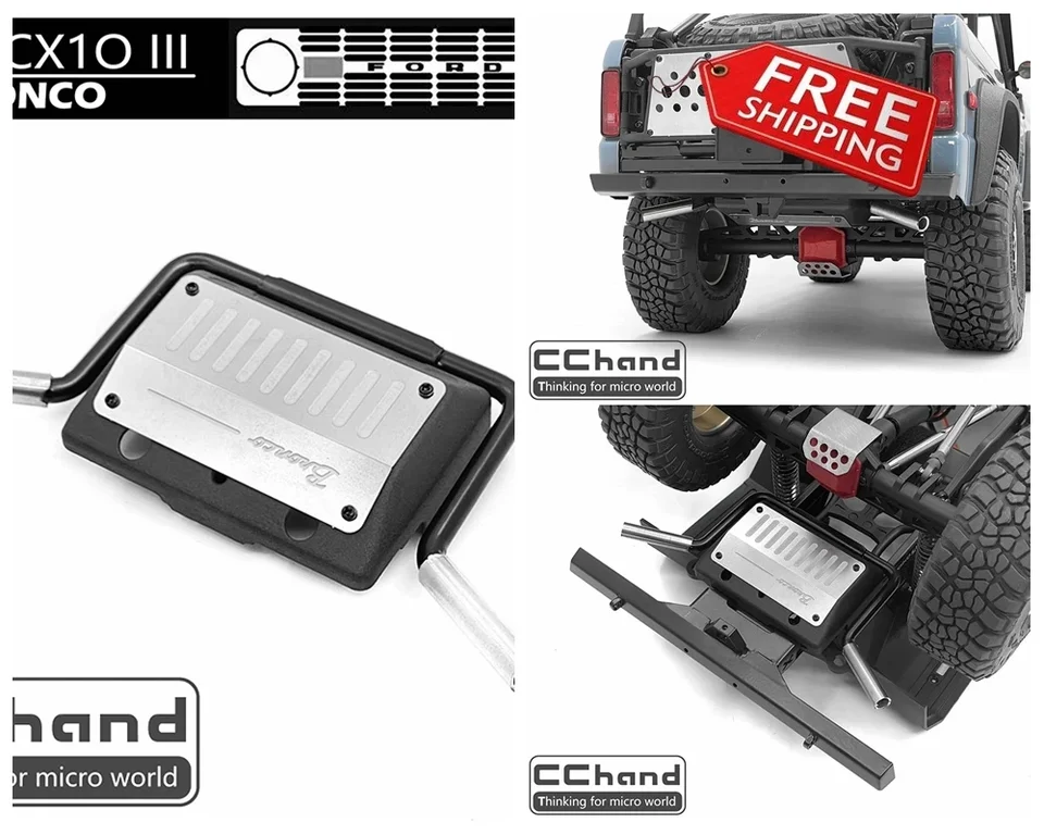 Výfuková nádrž CCHAND DECORÁCIA PALICKÁ NÁDROSKA PRE AXIÁLNE SCX10 III BRONCO 1/10 RC CAR ČASŤ