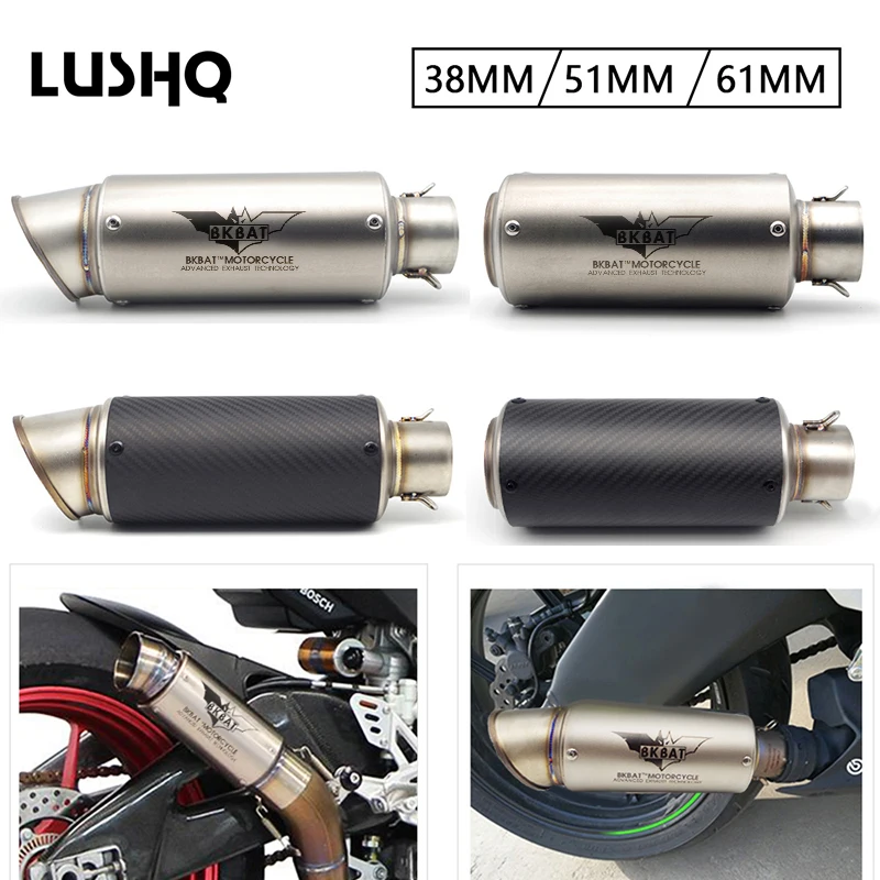 Výfukový výfukový rúrka Mufler Escape Moto pre Honda NC750X Portamatriculas Yamaha Yamaha TDM 850 Bandit Suzuki 250