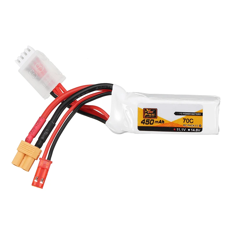 Výkon ZOP 11.1V 450 mAh 70c 3s LiPo batéria JST X30 Zátka pre FPV Racing Multi Rotor