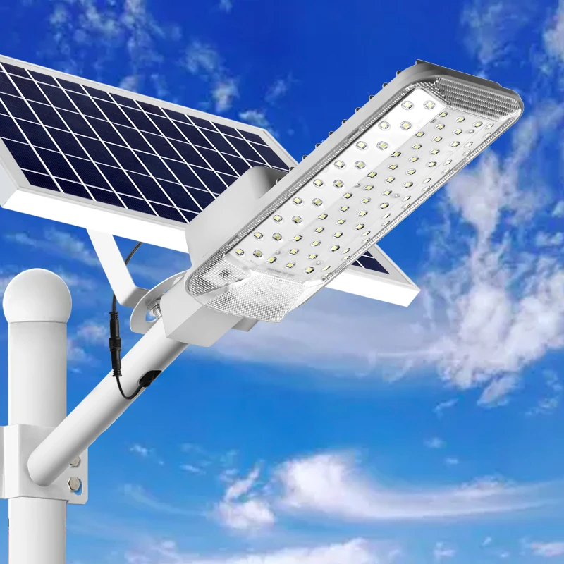 Výkonné solárne pouličné svetlá vonkajšie solárne parkovisko Light Commercial LED LED Solar Street Light Garden Solar Security povodeň