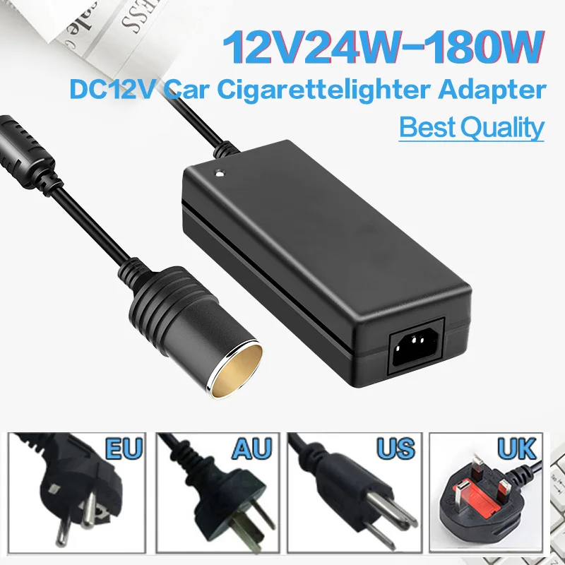 Výkonový adaptér CAR Convert AC 110V / 220V na DC12V 5A 6A 8A 10A 15A Prevodník napájacieho adaptéra pre chladničky automobilov vzduchové čerpadlo
