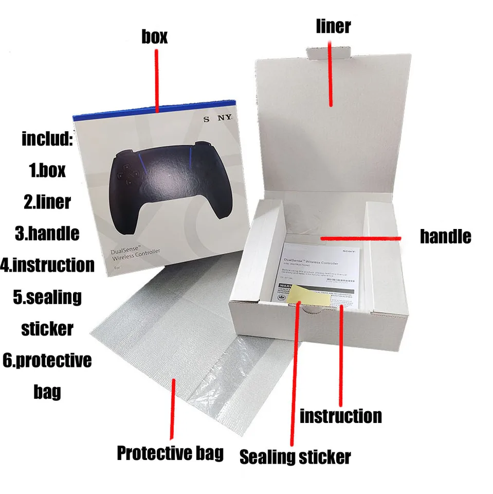 Výmena balenia Kartón pre PS5 Joystick Protect Box pre PS5 US/EU/JP/CN Version Balenie Chráni škatuľu
