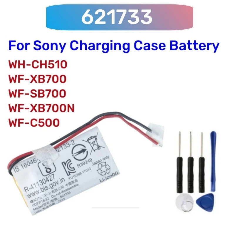Výmena batérie 350 mAh pre Sony WF-XB700 WF-SB700 WF-SB700N WF-C500 Nabíjacie puzdro WH-CH510 FITS 1185-0911 621733