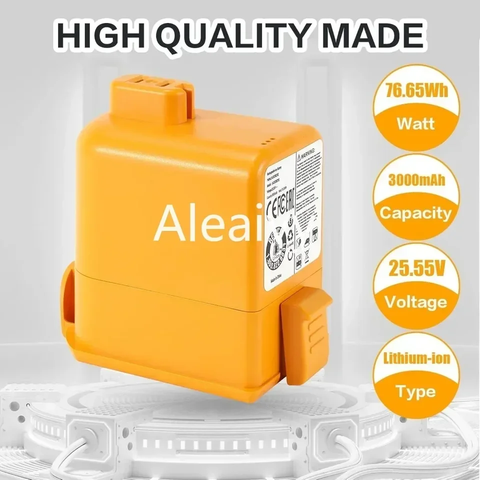 Výmena batérie 5 000 mAh 22,55V, vhodná pre LG A9 A9S 、 P9 、 A9K-Core 、 A9max 、 A9T Ultra 、 A9K-PRO 、 A9N 、 A9M 、 A9 Plus
