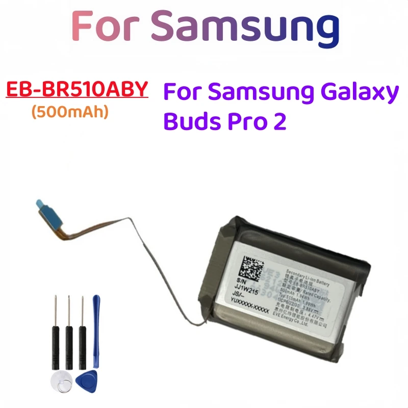 Výmena batérie EB-BR510ABY pre Samsung Galaxy Buds Pro 2 Pro2 500 mAh batéria + bezplatné náradie
