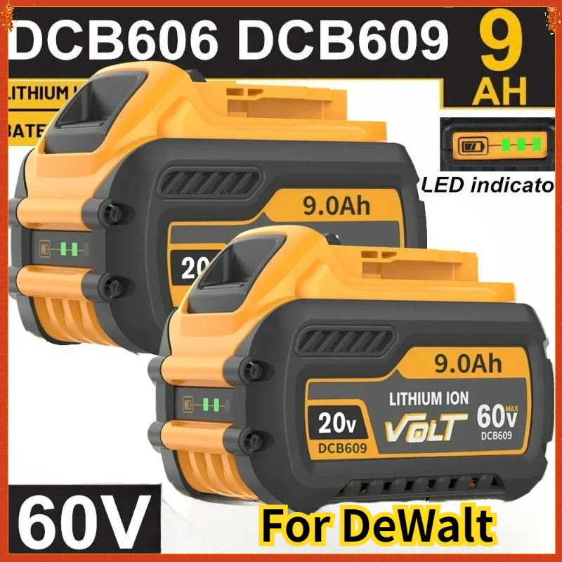 Výmena batérie pre dewalt 20V/60V Max Li-ion batéria pre Dewalt DCB547-XJ DCB205 DCB609 DCB606 pre batérie nástroja FlexVolt