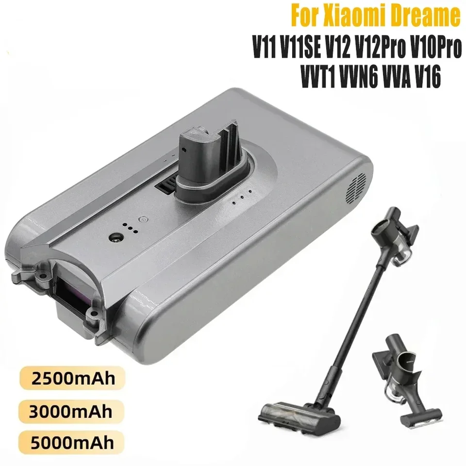 Výmena batérie V11 je vhodná pre Dreame V11SE V12 VVT1 VVN6 VVA1 bezdrôtový vysávač lítium-iónovej batérie