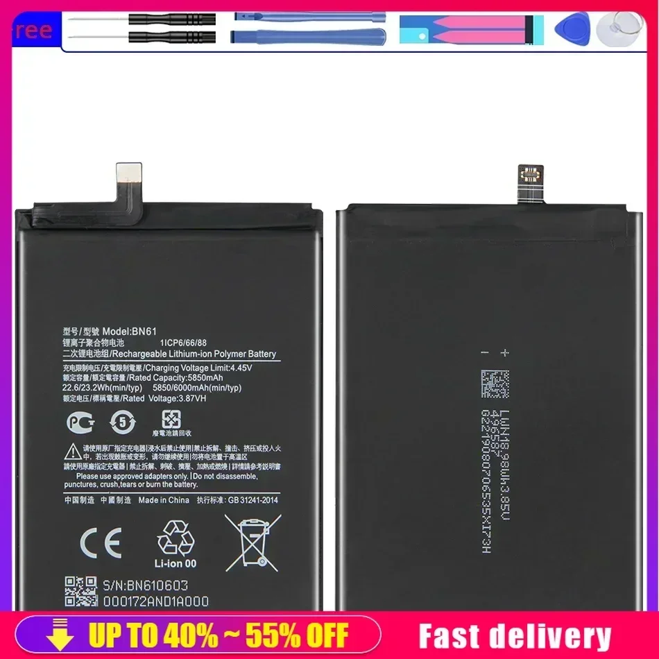 Výmena batérií mobilného telefónu BN51 BN 51 5000 mAh pre prenosnú batériu Xiaomi Redmi 8 Redmi 8a Redmi8 Redmi8a