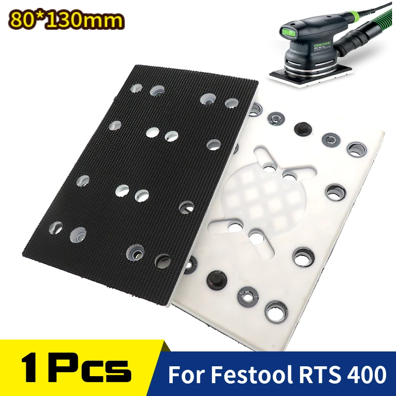 Výmena brúsnej podložky 80 mm x 130 mm (3 5/32 x 5 1/4 palca) pre Festool 489252 RTS 400