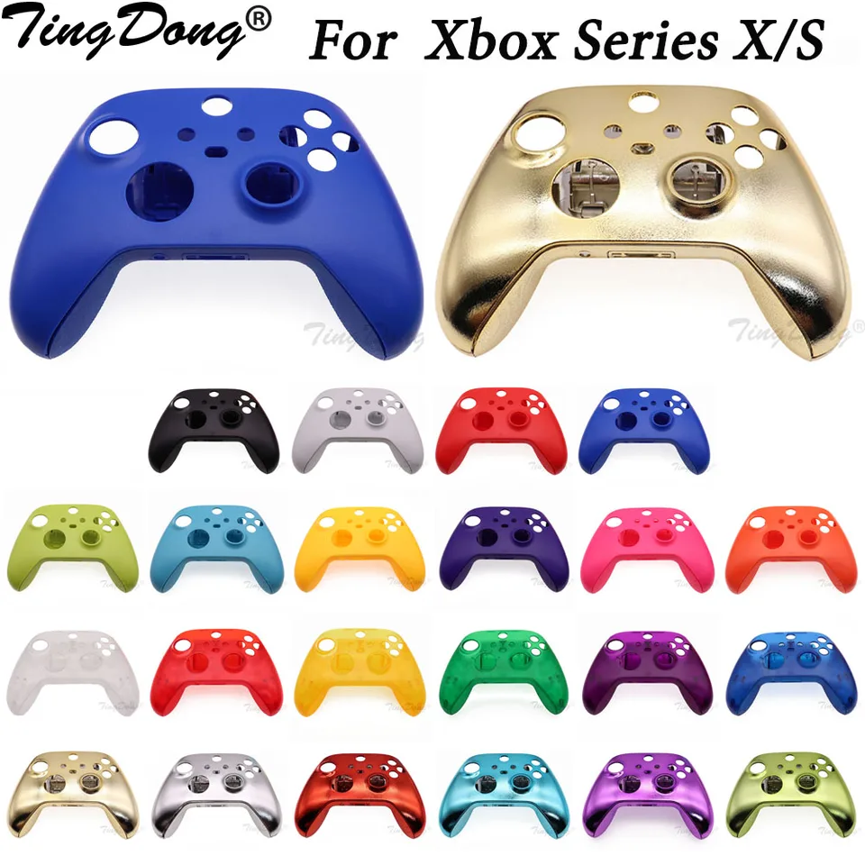 Výmena krytu prednej čelnej dosky + puzdro na zadné krytie shellu pre ovládač Xbox Series XS
