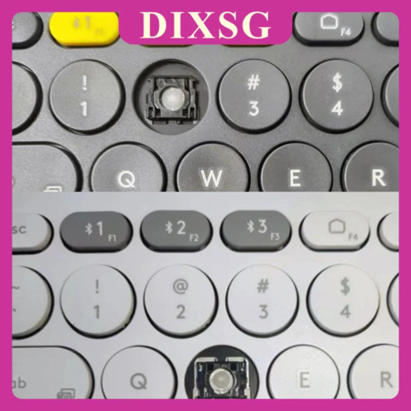Výmena kľúčového závesu gumová podložka pre Logitech K380 Čierna biela klávesnica Keycap