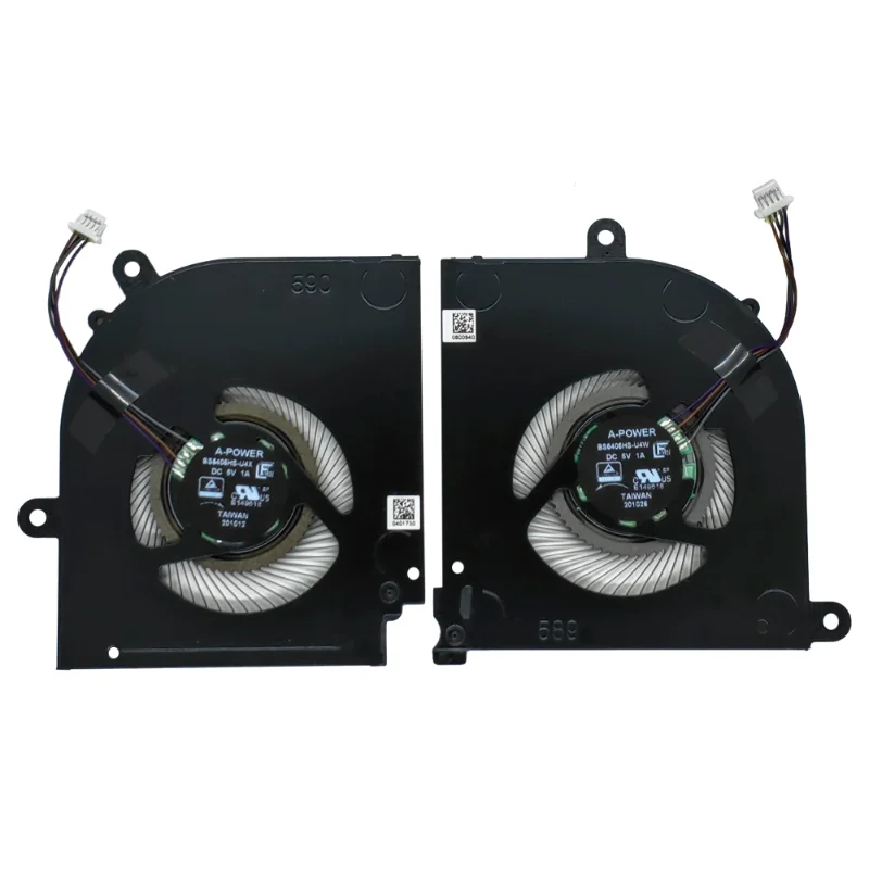 Výmena nového kompatibilného CPU+GPU chladiaci ventilátor pre MSI Stealth 15M MS-1562 MS-1563 BS5405HS-U4W BS5405HS-U4X DC5V 1A