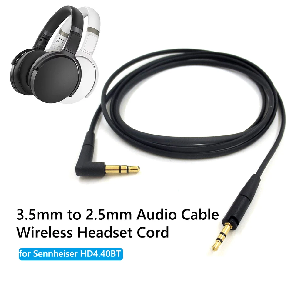 Výmena opráv Audio kábel 3,5 mm až 2,5 mm kábel pre slúchadlá pre Sennheiser Momentum 3/HD 400 S HD 450 BT HD 458 Headset