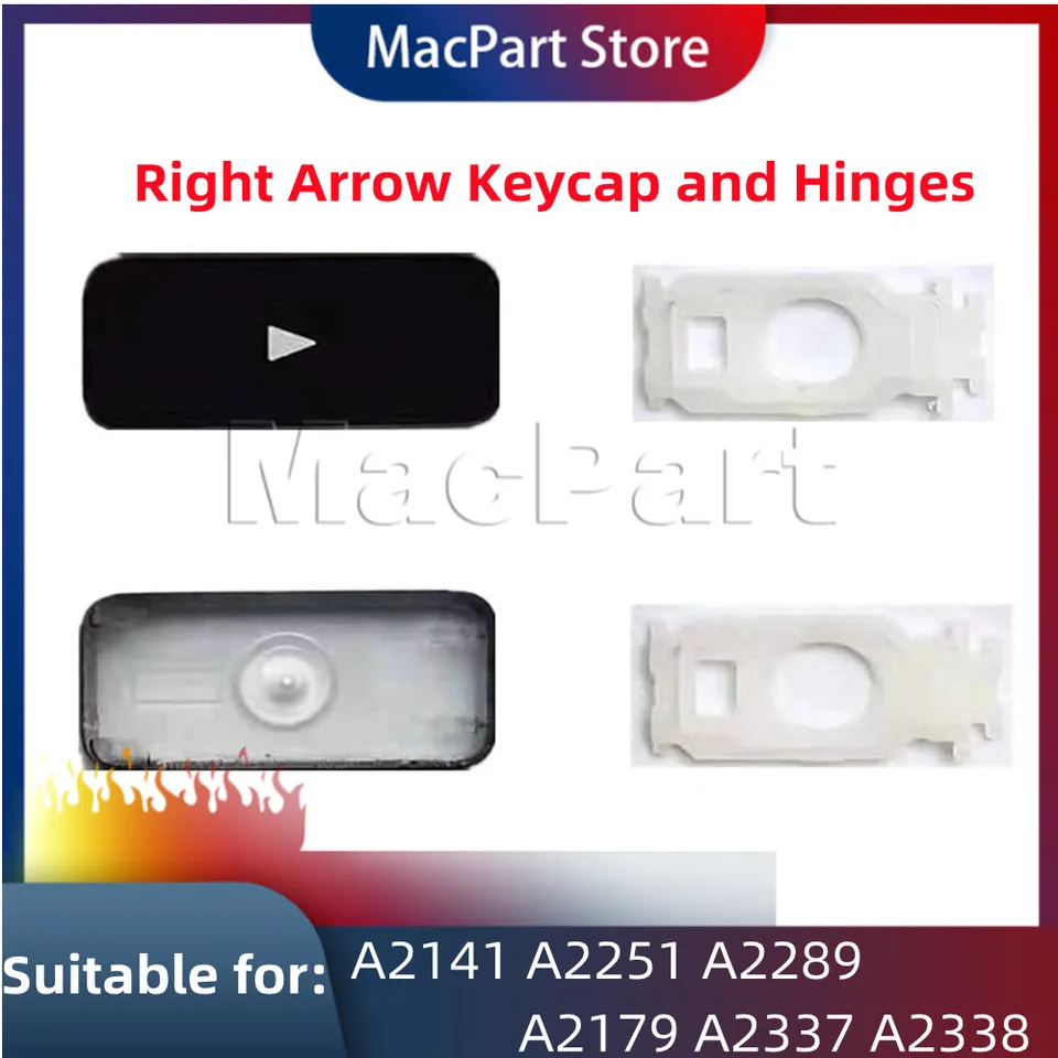 Výmena pravej šípky kľúča a pánty sú použiteľné pre MacBook Pro/Air Model A2141 A2251 A2289 A2179 A2337 A2338 Klávesnica A2338