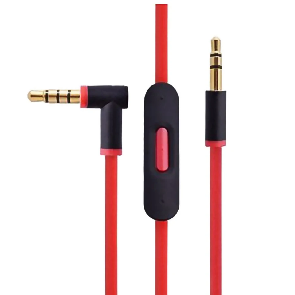 Výmena zvukového kábla pre rytmy od slúchadiel Dr Dre s v linke mikrofón pre štúdio/Executive/Mixr/Solo/Wireless/Pro