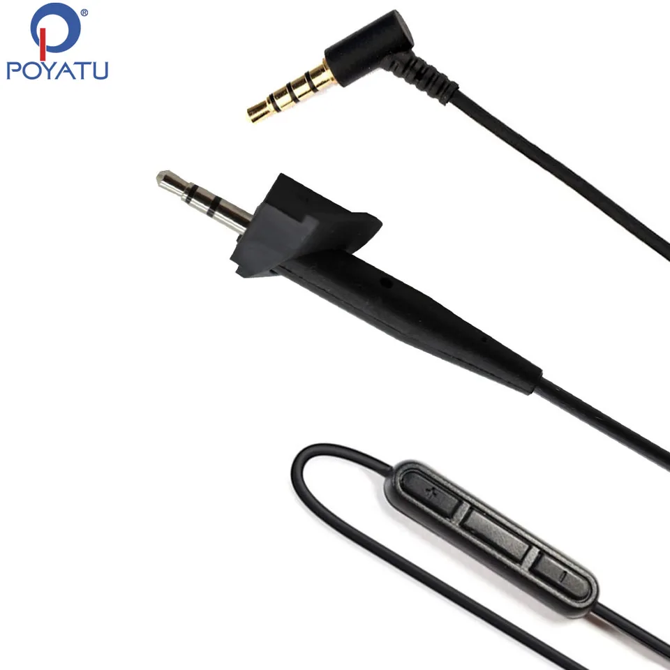 Výmena zvukových káblov pre BOSE QC3 QC 3 QC15 QC25 25 OE2 OE2I AE2 AE2I AE2W Slúchové káble s ControlTalk pre iPhone