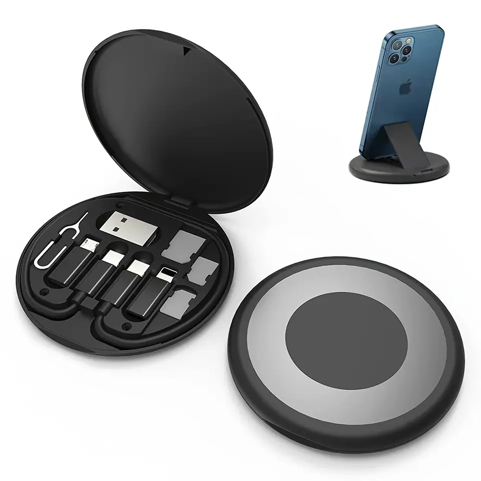 Výrobca zdroja Magnetické sacie skladanie vhodné pre Android rýchle nabíjacie dátové riadky nabíjacieho nabíjacieho drôtového adaptéra Sada