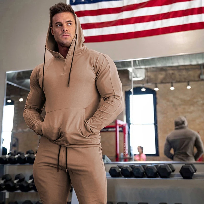 Výrobcovia mikínov telocvičňa Tech Tech Fleece Training Tracksuits Men Dvojdielne tepláky a kapucňa jogger set muži