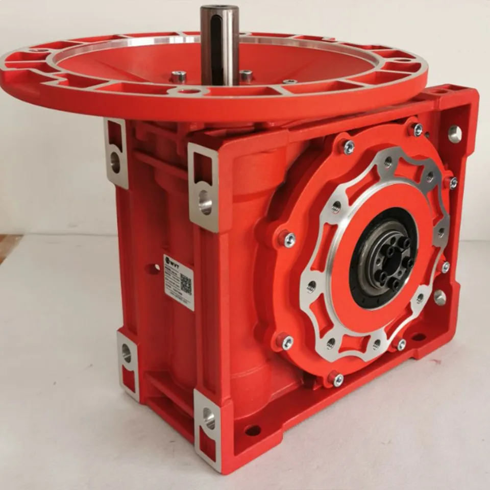 Výrobná výroba Orange Box Worm Gearbox Redukcia NMRV90 pomer 7.5 10 15 20 25 30 40 50 60 80 100 príruba 80B5